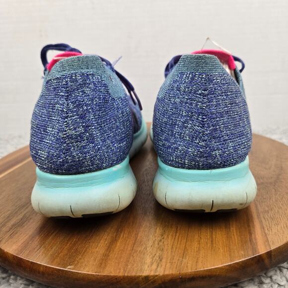 Nike Womens 8 Free RN Flyknit Purple Dust Athletic Casual Gym Daily Running Shoe - Picture 2 of 12
